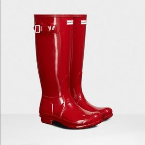 EUC HUNTER Original Tall Gloss Rain Boot Size 7